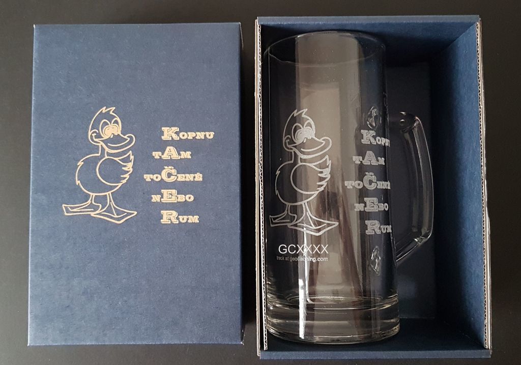 Geocaching - Dárkový set s tractovacím číslem