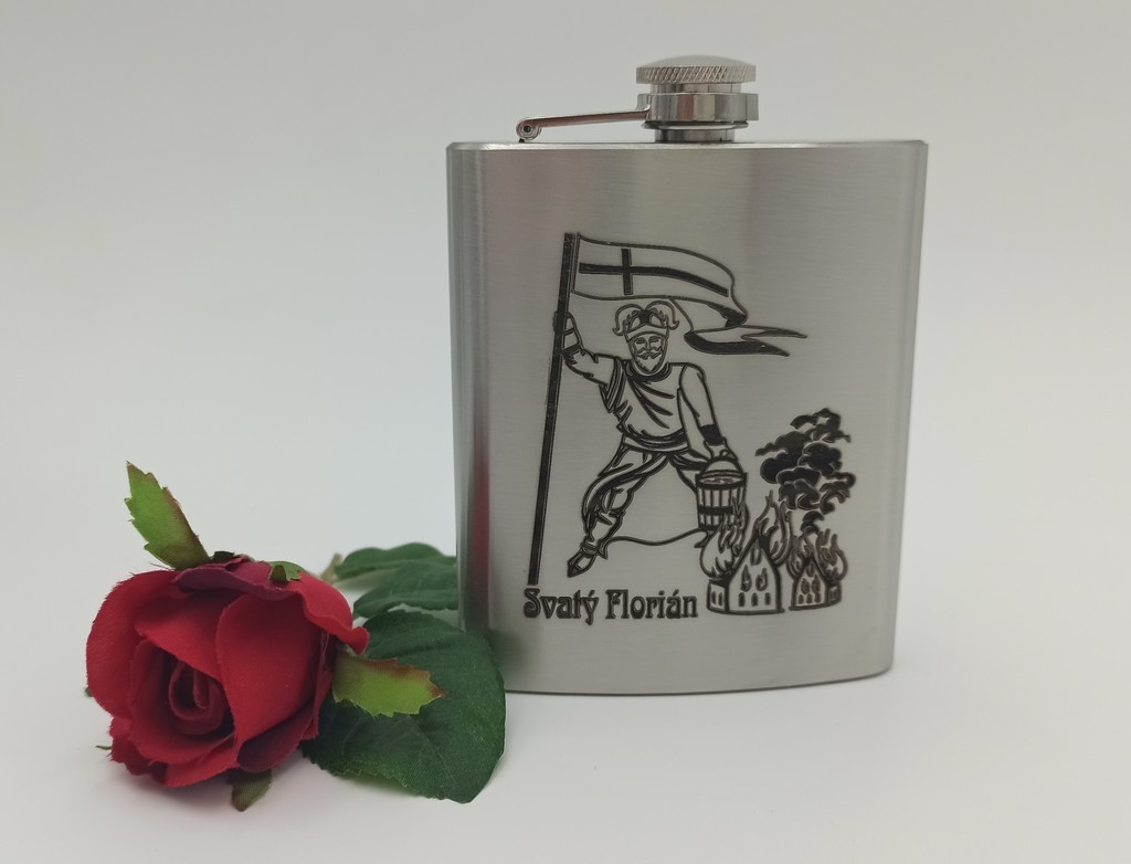 Placatka 200 ml gravírovaná vláknovým laserem