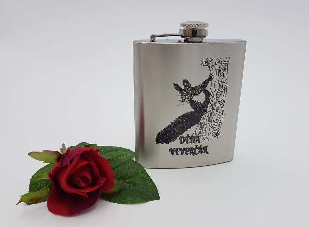 Kovová placatka gravírovaná 200ml - vlastní motiv