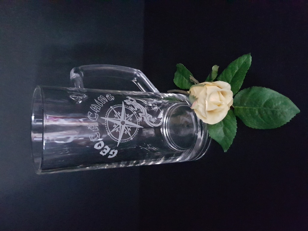 Jemné gravírování skla - pivní ušák