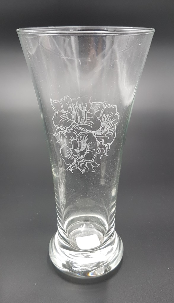 Jemné gravírování skla - váza