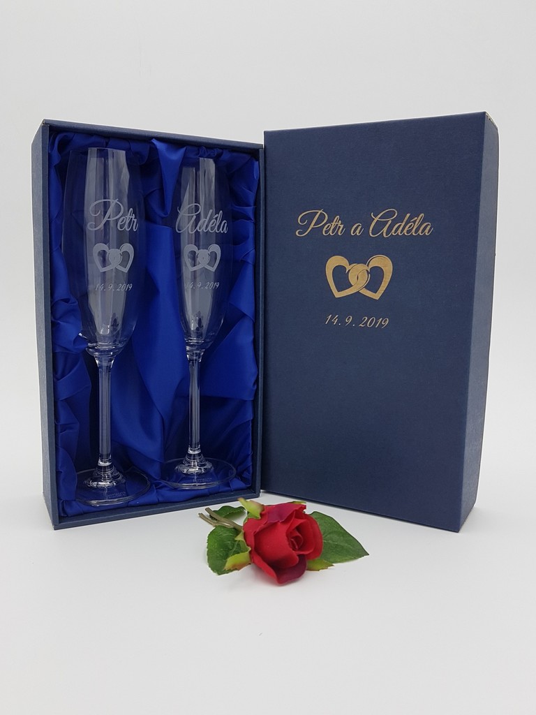 svatební dárkový set gravírovaný