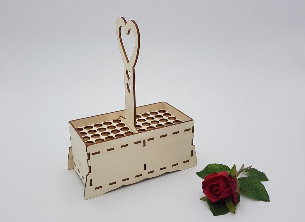 stojánek na svatební bublifuky (na 50 ks)