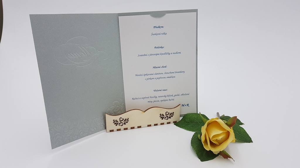 svatební stojánky na noviny, meny...